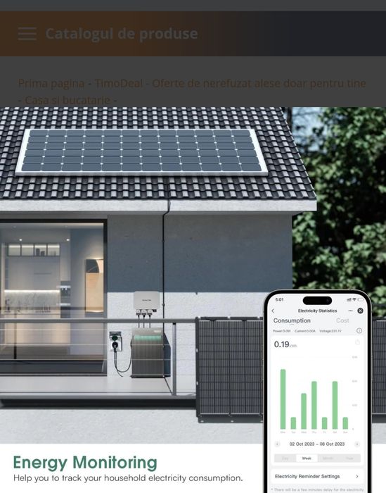 Priza Smart Exterior Wi-Fi Eightree IP44 Compatibila Alexa Google Home