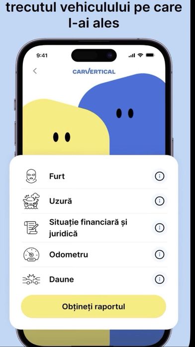 Raport CarVertica Istoric auto VIN Serie sasiu Accesibil 2 min