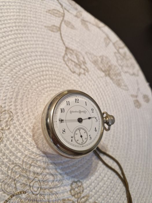 Уникален антикварен американски джобен часовник Columbia Watch Co