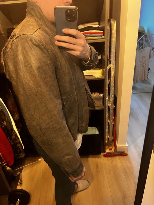 Geaca de piele marimea M/L toamna-iarna