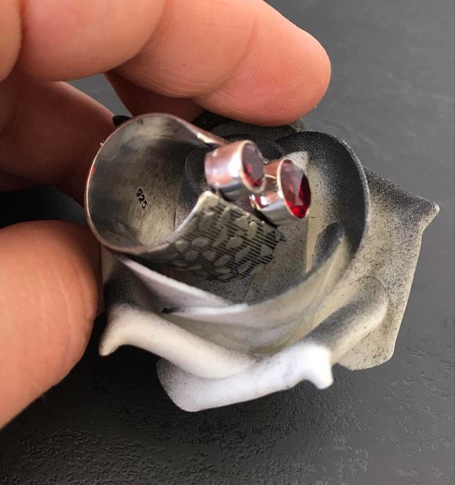 Inel Argint 925 cu Pietre Semipretioase Granat