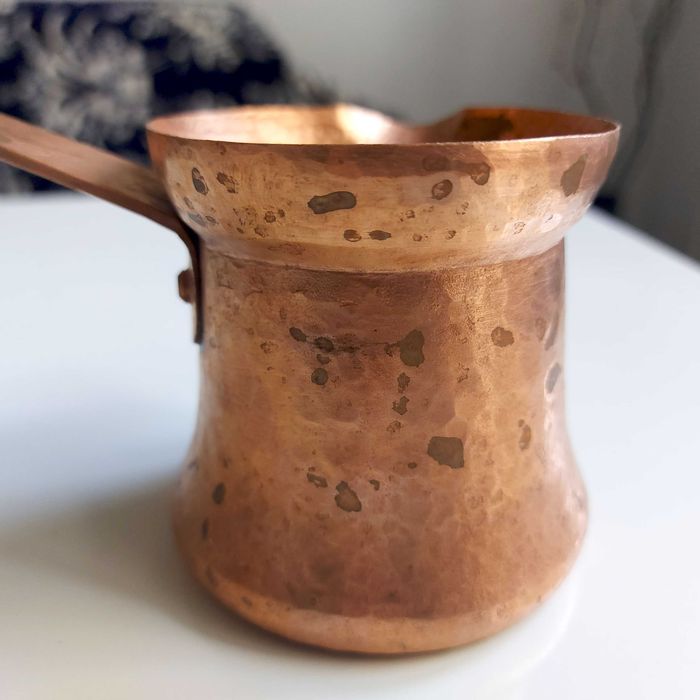 Ibric tradițional din cupru masiv (aramă) – Lucrat manual