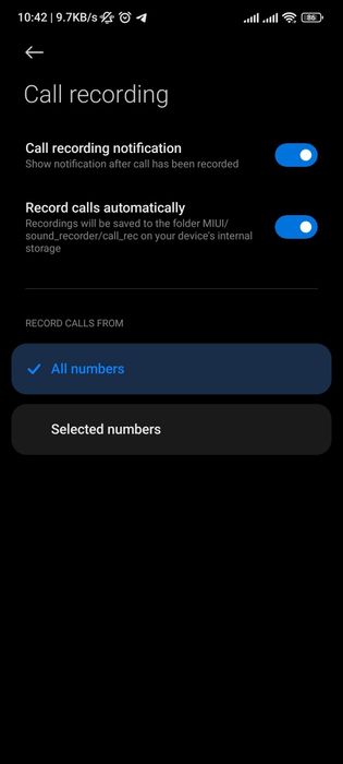 Официальная прошивка телефонов Xiaomi/ звонилка (автозапись звонков)