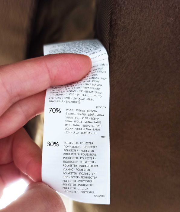 НОВА ЦЕНА! Ново мъжко вълнено палто Reserved XL