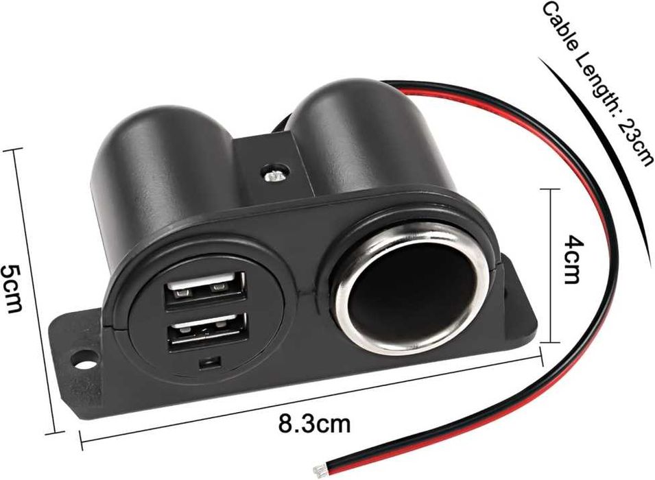 Разклонител за гнездо за запалка гнезда за кола USB - T515