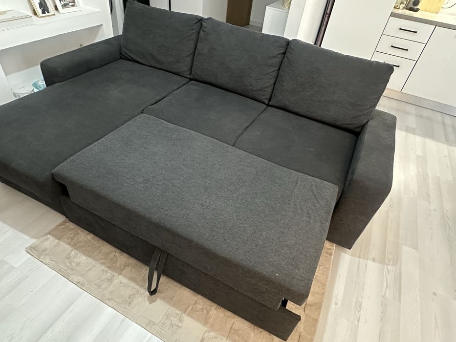Разтегателен ъглов диван (ляв)