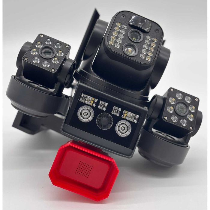 Соларна охранителна Wi-Fi камера с 3 обектива и аларма Sunvision –16MP