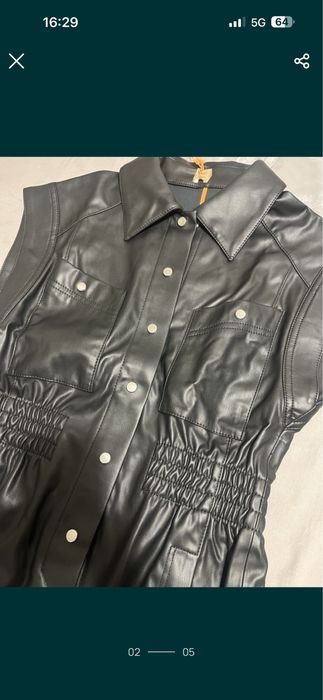 Рокля на  HUGO  с пайети и нова кожена рокля на BOSS