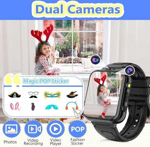 Детски смарт часовник YEDASAH, 24 игри, аларма, музикален плейър