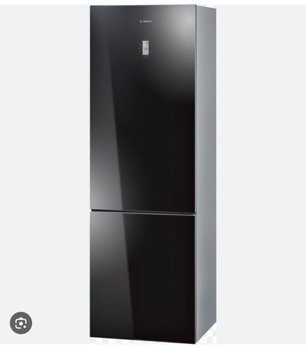Bosch KGN36S51 – хладилник с фризер No Frost, черна стъклена врата
