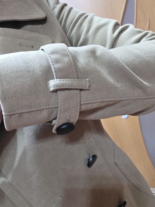 Пальто мягкий замш