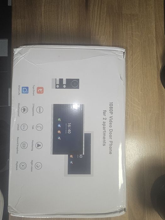Videointerfon  wifi smart Tuya cu 2 monitoare  de 10 inch