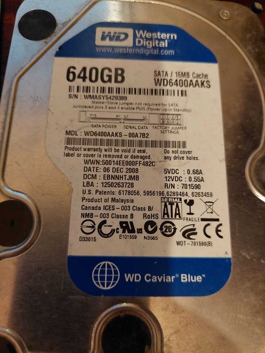 HDD capacitati si stari diferite utilizare;Western Digital, Seagate