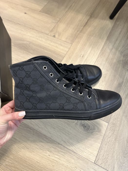 Оригинални GUCCI high top canvas кецове
