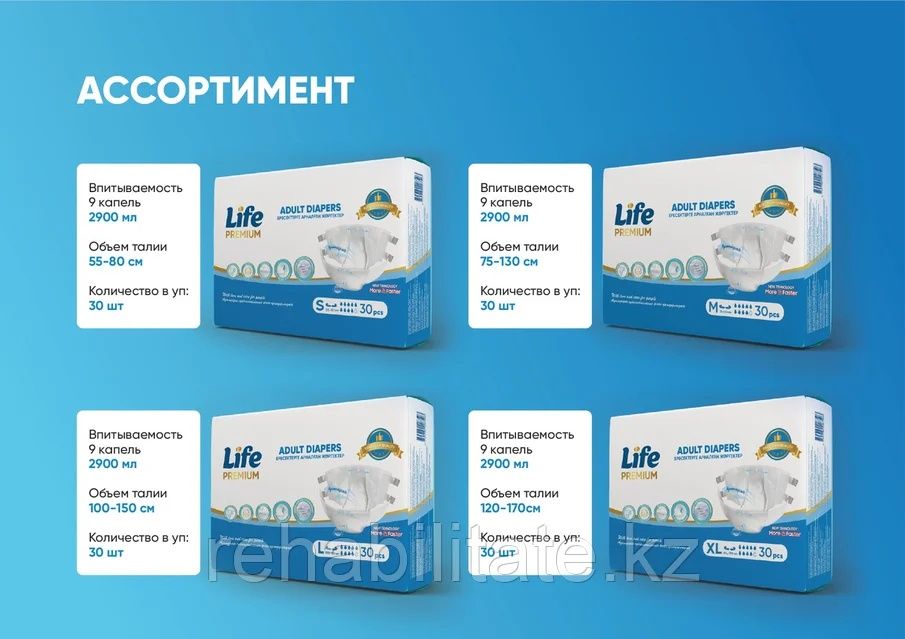 Взрослые подгузники в розницу