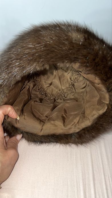 Caciula dama din blana naturala de bizam