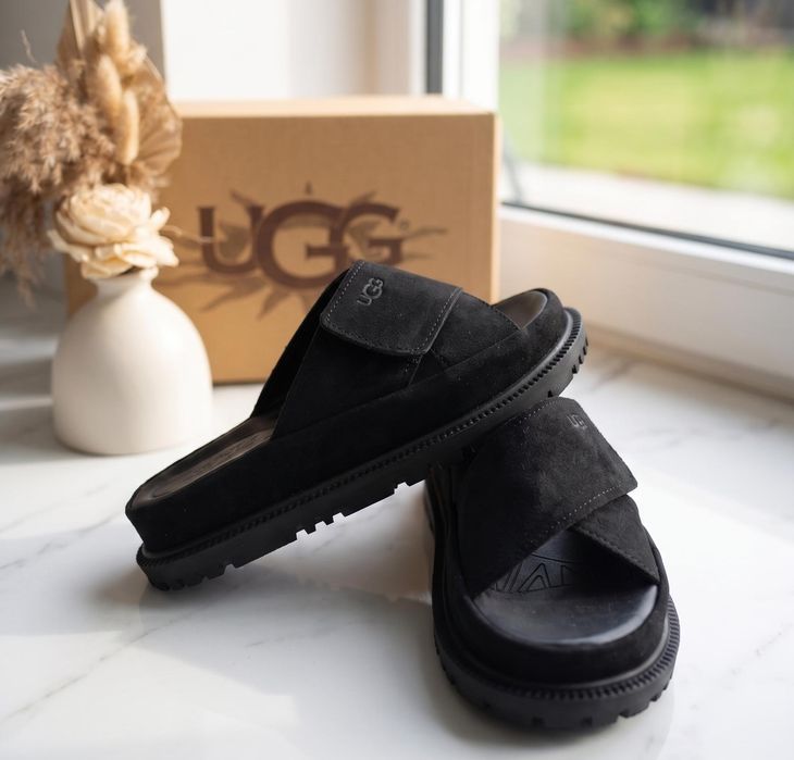 Slapi - Papuci Dama UGG Negru - Full Box