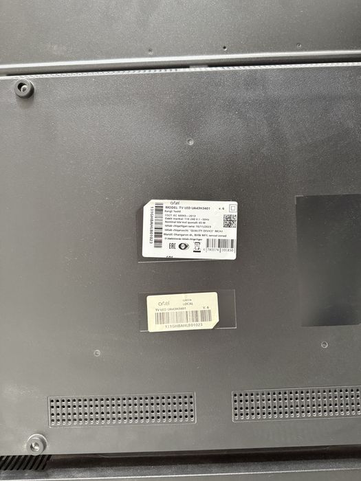Артел телевизор UA43H3401 экрани синган