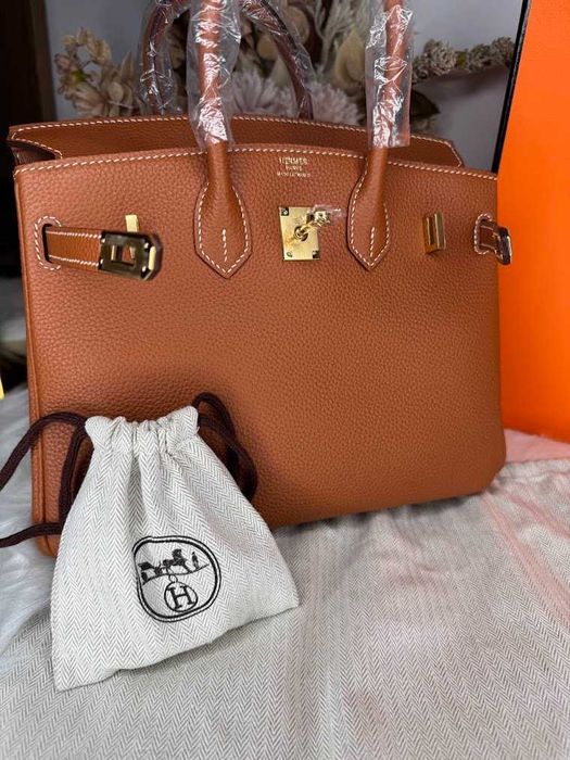 Geanta Hermes Birkin-piele naturala 100% prezentare completa