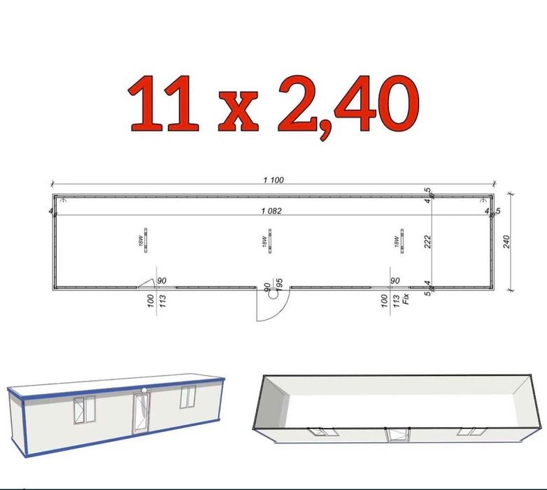 Павилион/Жилищен контейнер/Сглобяема къща/Бутка/
