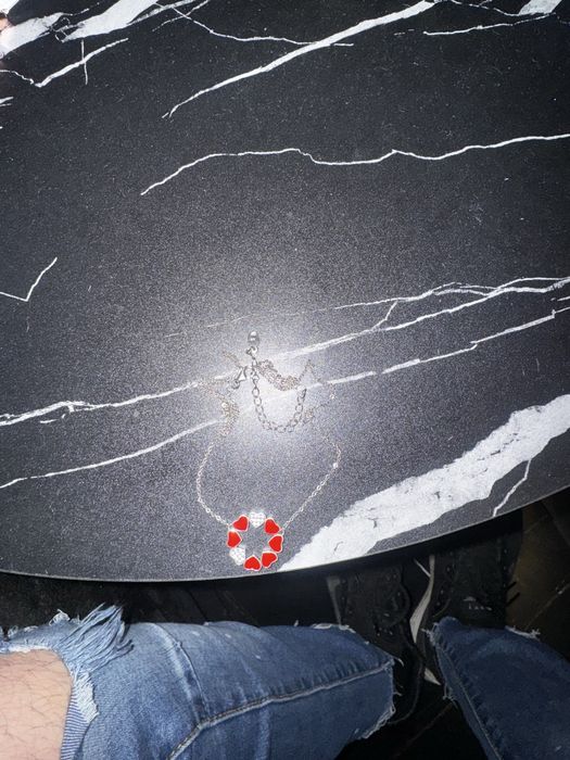 Сребърно колие Swan pearls/Гердан