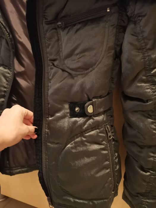 Geaca femei Max&Co guler blana naturala marimea XS