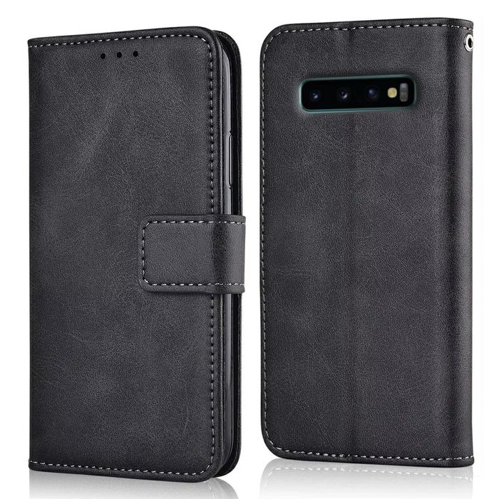 Кожен Калъф Тефтер за Samsung Galaxy S10 / S10+ с магнит / 360 Градуса