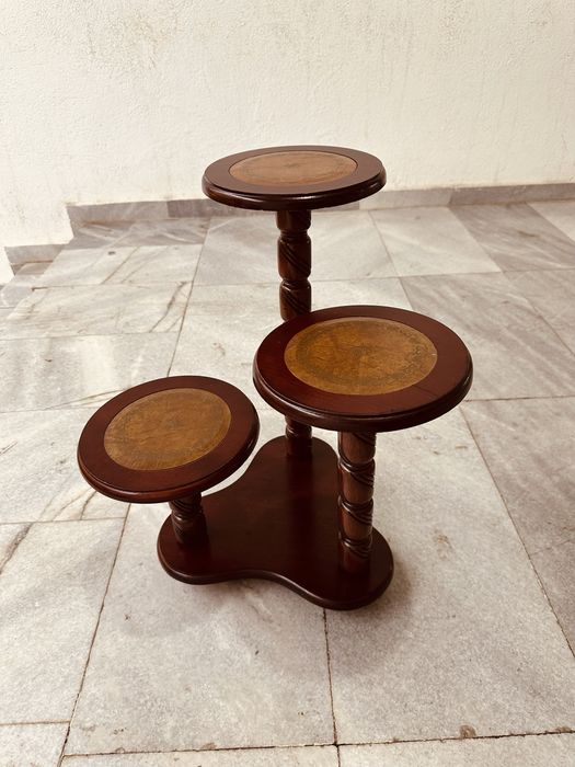 Ретро дървена поставка / цветарник – скандинавски стил, внос от Дания