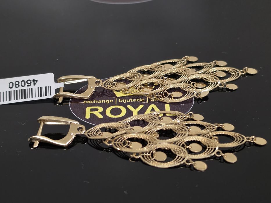 Bijuteria Royal: Cercei aur 14k/6.56 gr