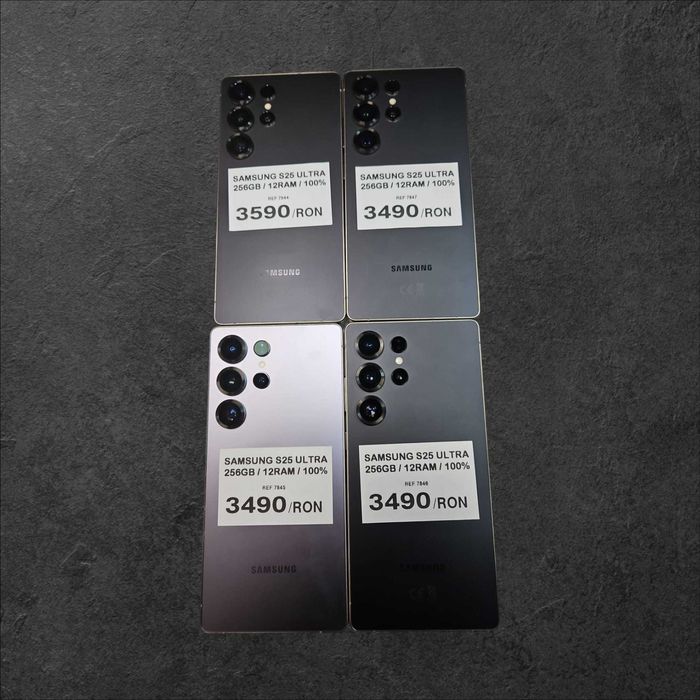 Samsung S25 ULTRA 256GB 12RAM 100% (4buc) / Amanet Tulcea