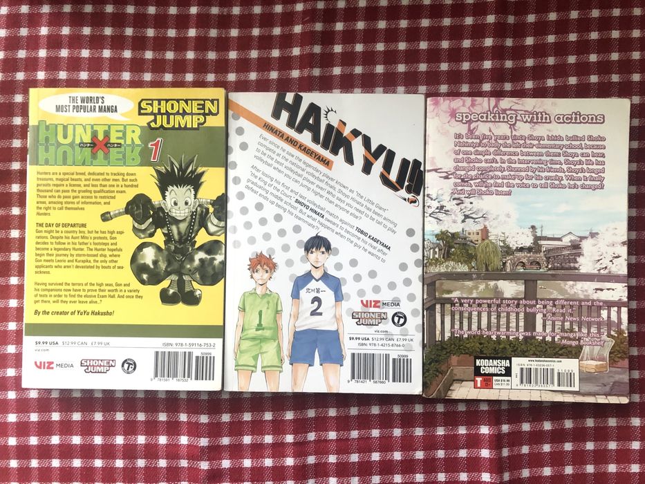 Manga Attack on Titan, Hunter x Hunter, Haikyuu!! si alte titluri