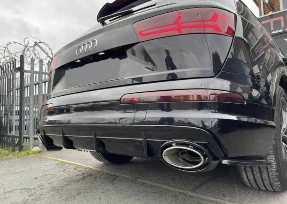 Дифузьор Audi RSQ7 16-19 задната броня Q7 ауспух спойлер SQ7 rs sline