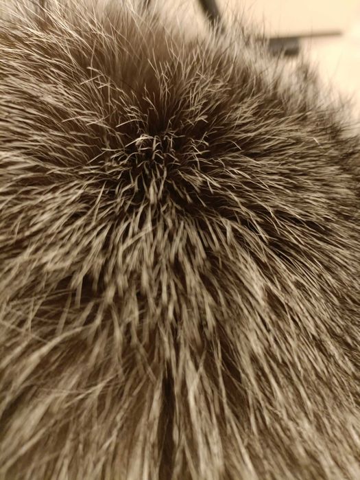 Шапка песец и каракуль  56 размер