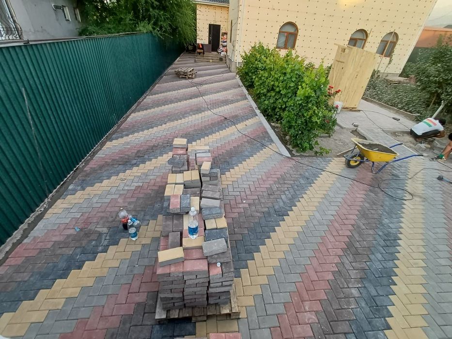 Укладка брусчатки