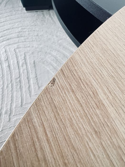 Set măsuțe de cafea din material pe bază de lemn, 90/90/51 cm