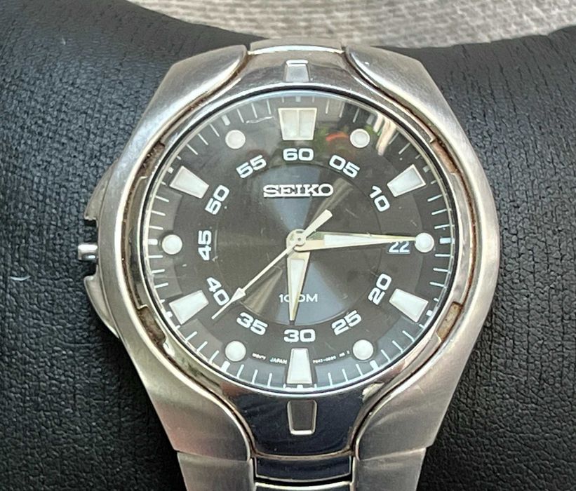 Ceas Seiko 7N42 0BR0 otel inoxidabil 10 BAR vintage 2004