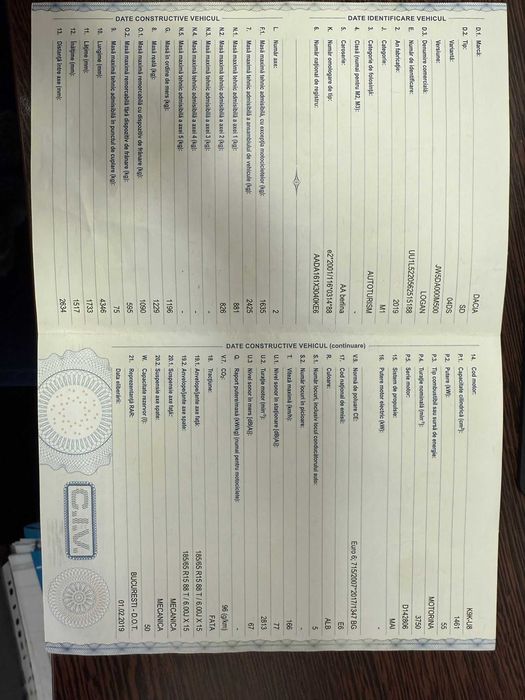 Vand Dacia Logan 2019, 1.5 Diesel