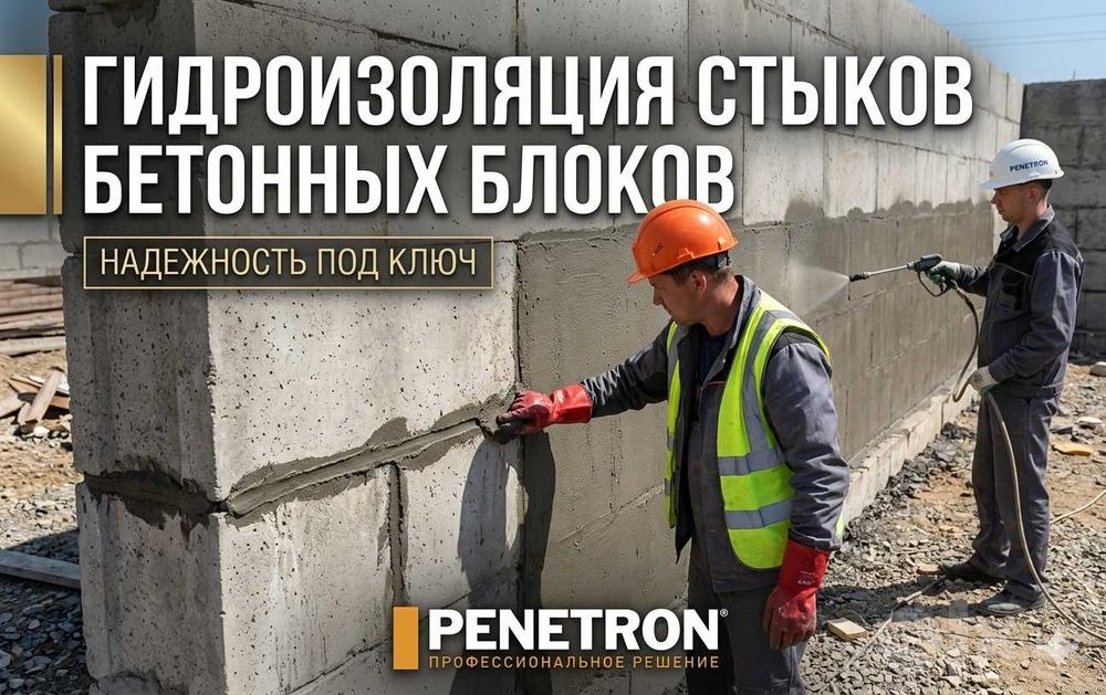 Гидроизоляция пола, потолка, подвалов, погреба, балкона с Пенетроном