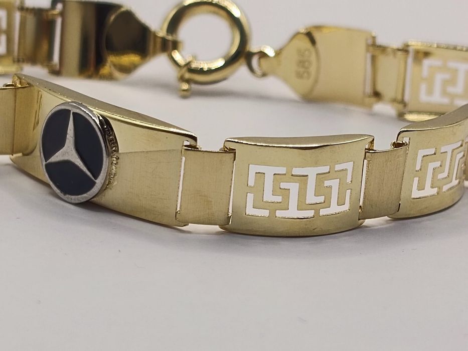 Златна гривна 10.88 гр. 14к проба 585 / 22 см.