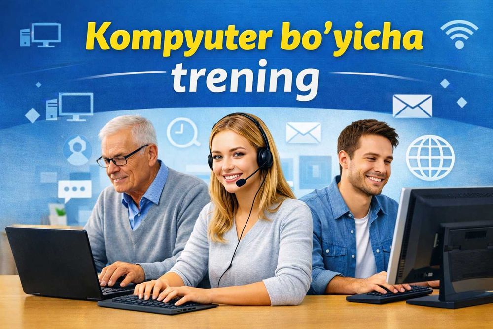 Kompyuter bo'yicha trening / Обучение работы на компьютере