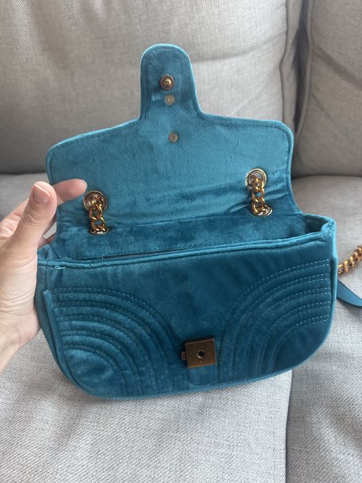 Чанта Gucci GG Marmont Matelassé Velvet Small