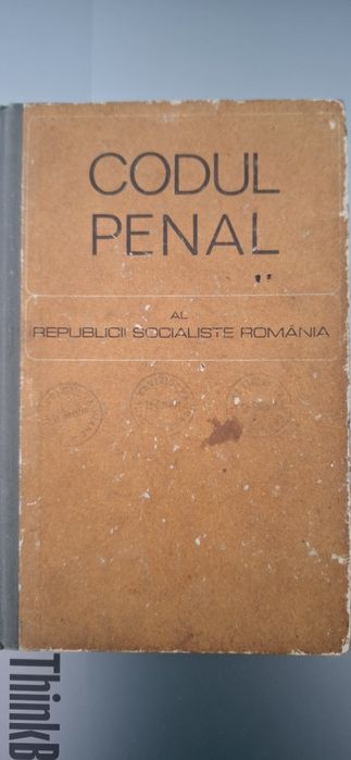 Codul penal al R.S.R. editia 1968
