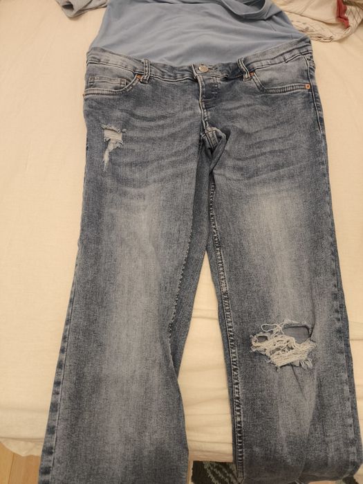 Запазени дънки за бременни размер 36, 38 и 40 и рокля