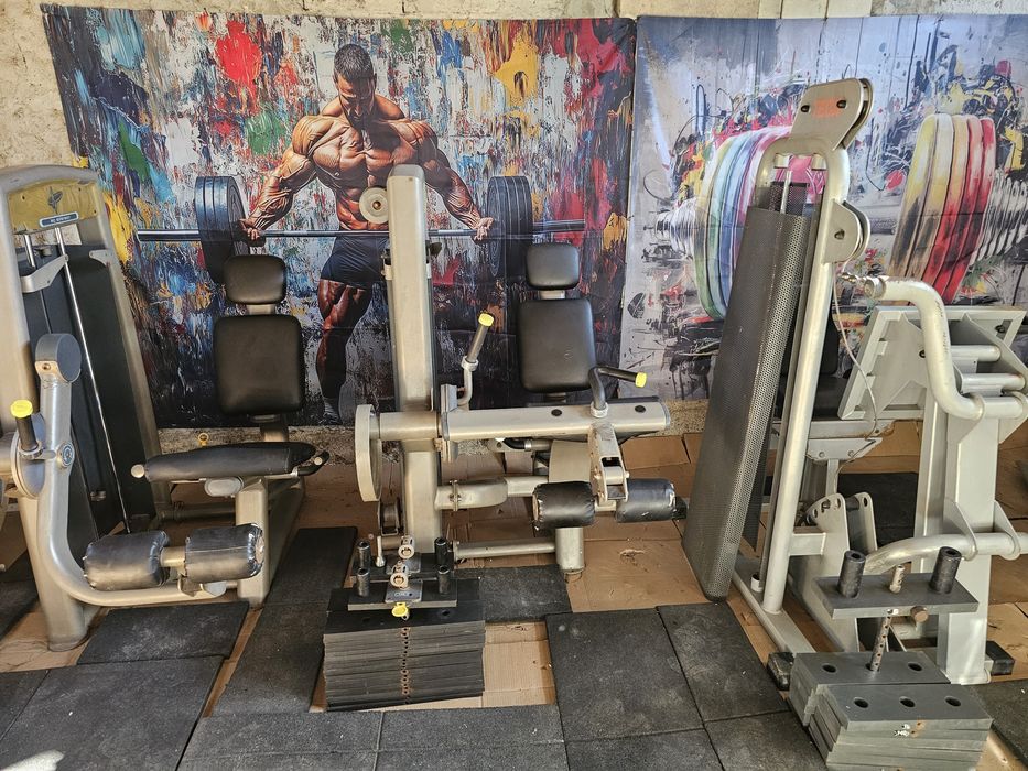 Aparate Fitness Pulse UK Presa picioare Teca Lat pulldown Leg extension Extensii cvadriceps Leg curl flexii femural extensii triceps