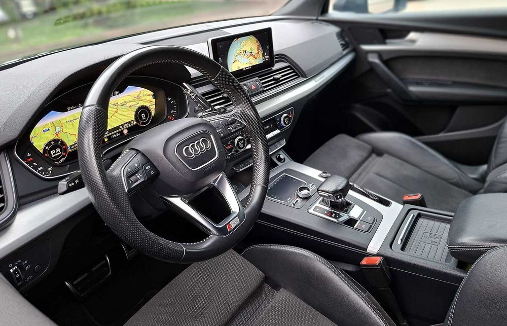 AUDI Q5-2018‼️3xS-Line•QUATTRO•MATRIX•Virtual•PIELE•Navi Mare•UNIC Proprietar
