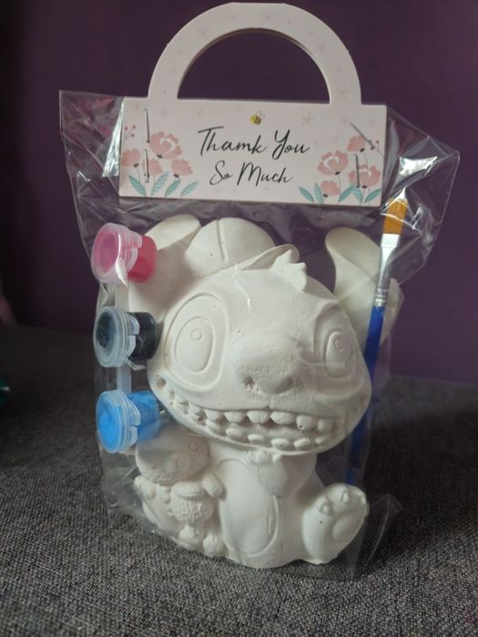 Stitch figurina din ipsos pentru colorat