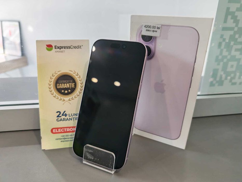 Iphone 17 256GB 100% bateria NOU (AG44 Bacau B:6964) 2 ani garantie!