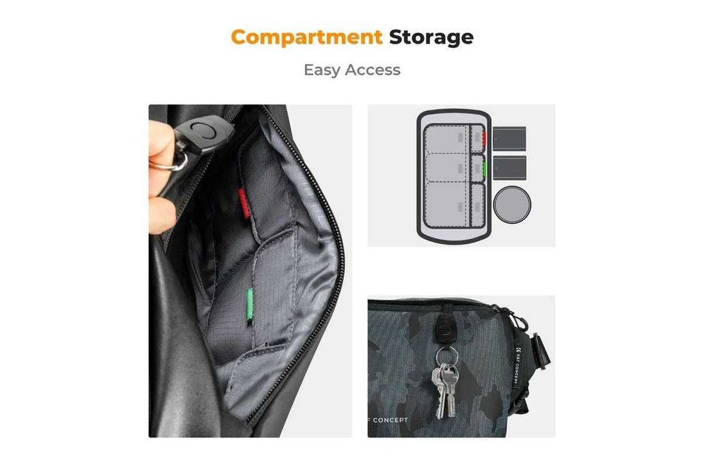 K&F Concept alpha camera sling bag 10l чанта за фотоапарат