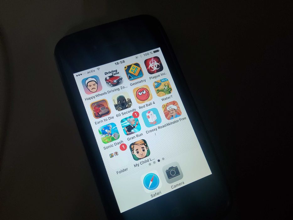 iPhone 4s 32GB Black — Лимитка. 100% АКБ. Игры. Обмен.