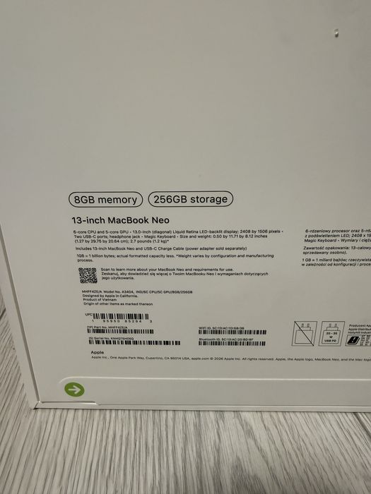 Macbook Neo 256GB